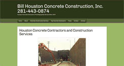 Desktop Screenshot of houstonconcrete.com