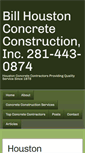 Mobile Screenshot of houstonconcrete.com