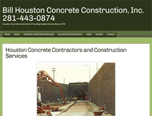 Tablet Screenshot of houstonconcrete.com